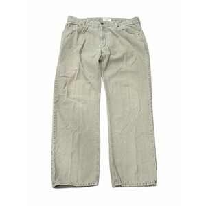 Old Navy Mens Y2K Vintage Straight Leg Corduroy Pants Tan 36x32 Skater Baggy